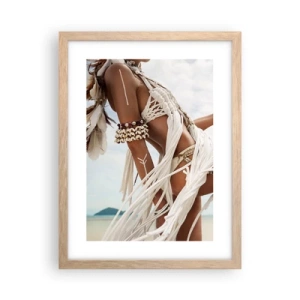 Plakat w ramie jasny dąb - Kapłanka słońca - 30x40 cm