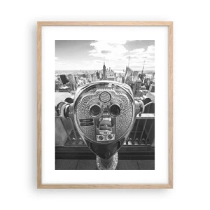 Plakat w ramie jasny dąb - Miasto nad miastami - 40x50 cm
