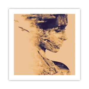 Plakat - Piękna z natury - 50x50 cm