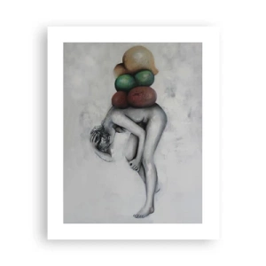 Plakat - Ciężar życia - 40x50 cm