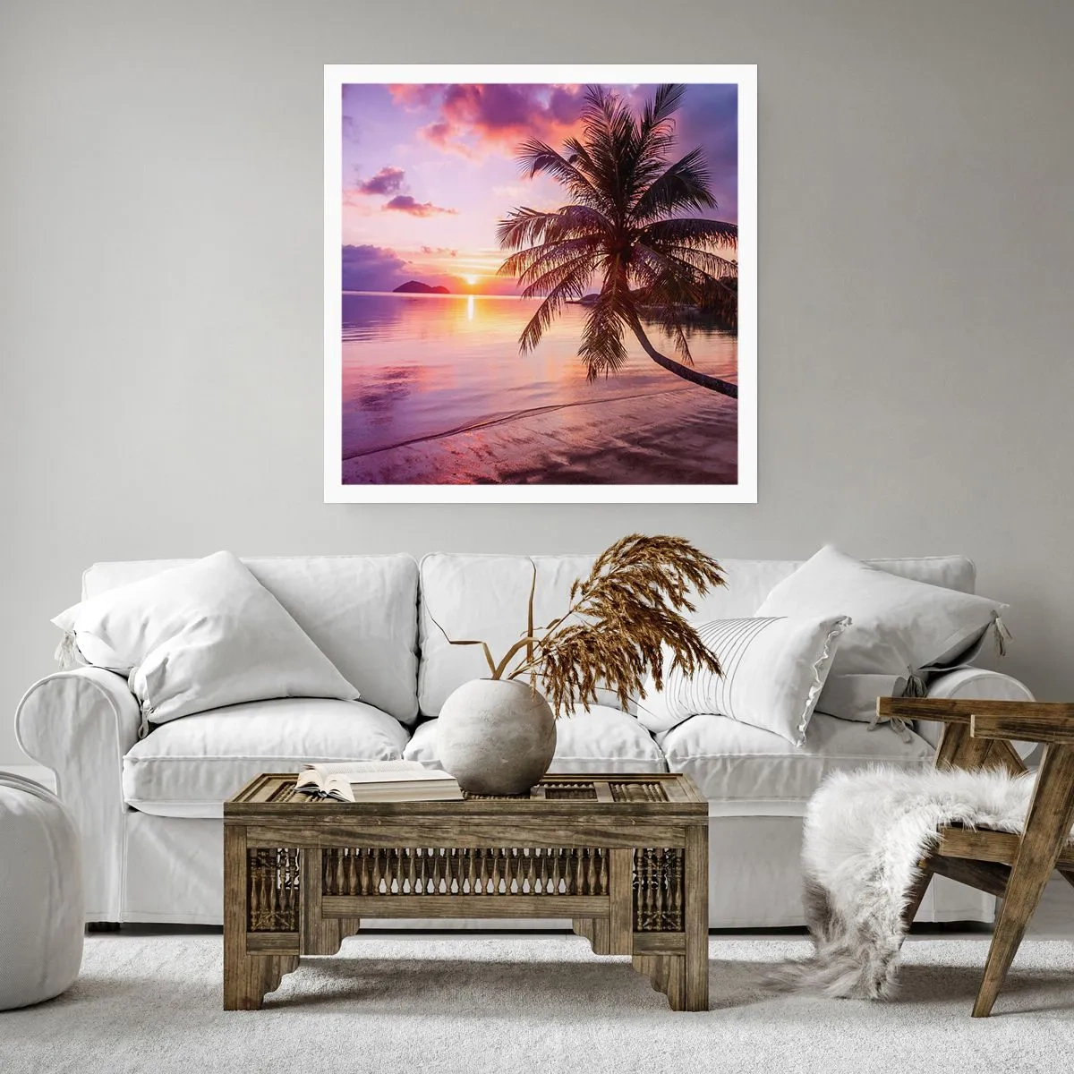 Plakat - Błogość aż po horyzont - 40x40 cm
