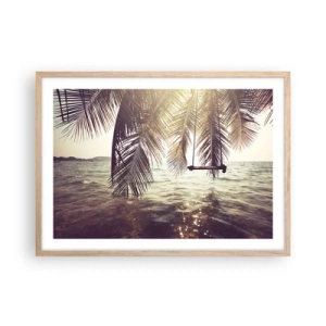 Plakat w ramie jasny dąb - Można bujać w obłokach do woli - 70x50 cm