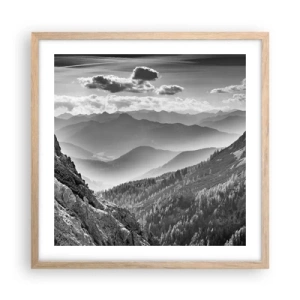 Plakat w ramie jasny dąb - Aż po horyzont - 50x50 cm