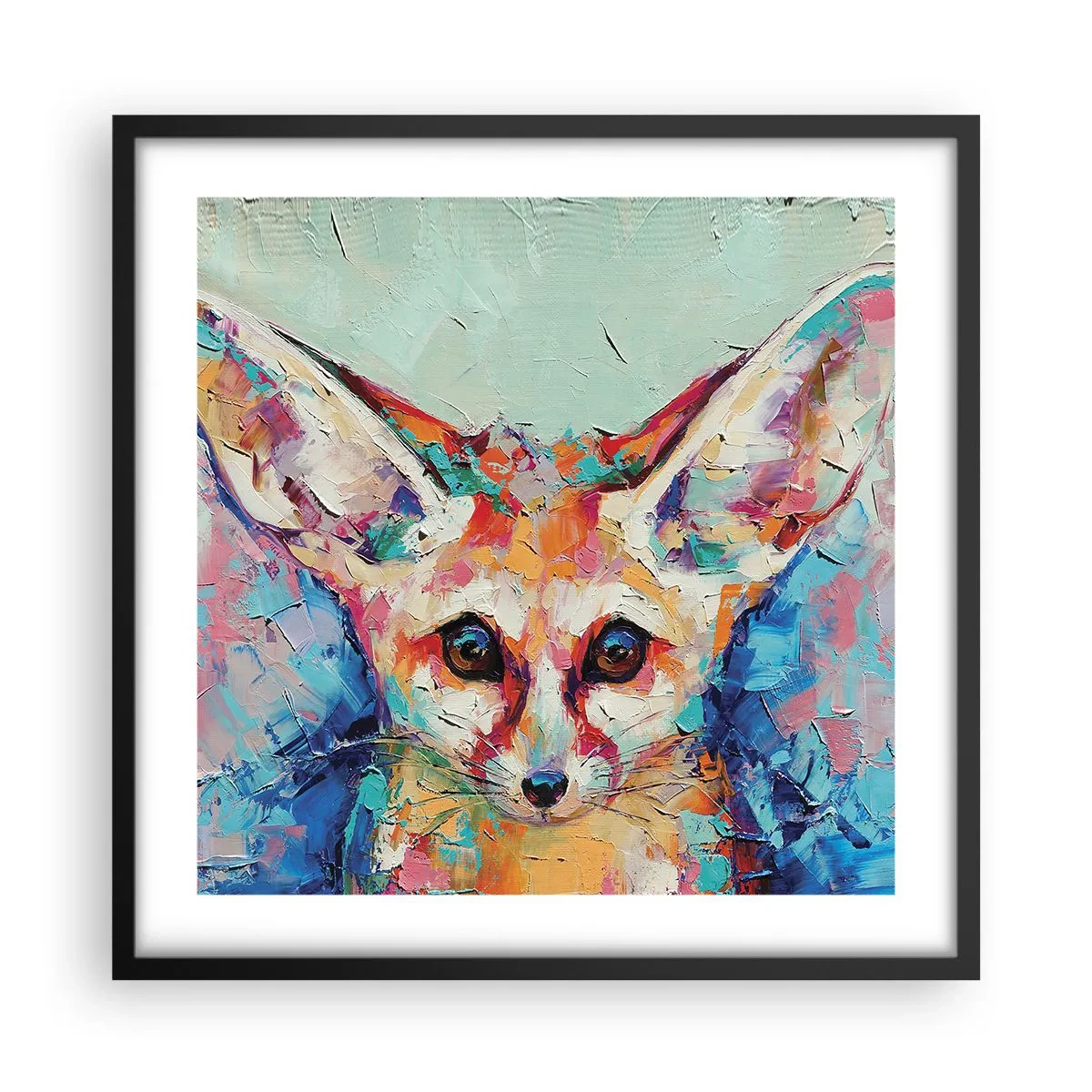 Plakat w czarnej ramie - Jesteście na mnie gotowi? - 50x50 cm