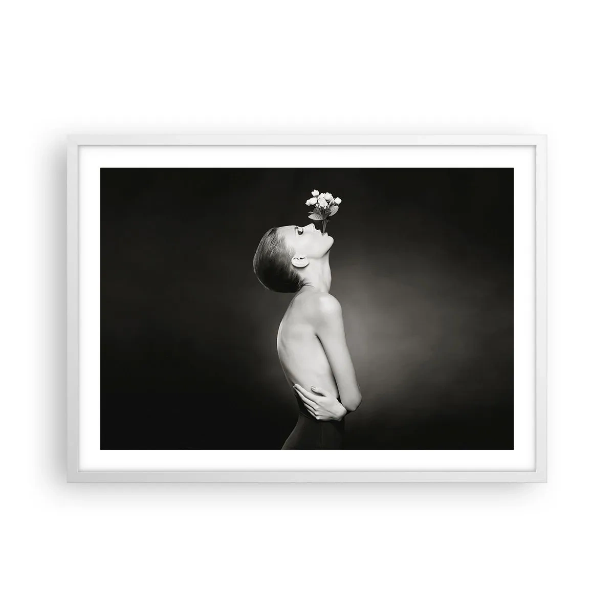 Plakat w białej ramie - Ekscentryczna elegancja - 70x50 cm