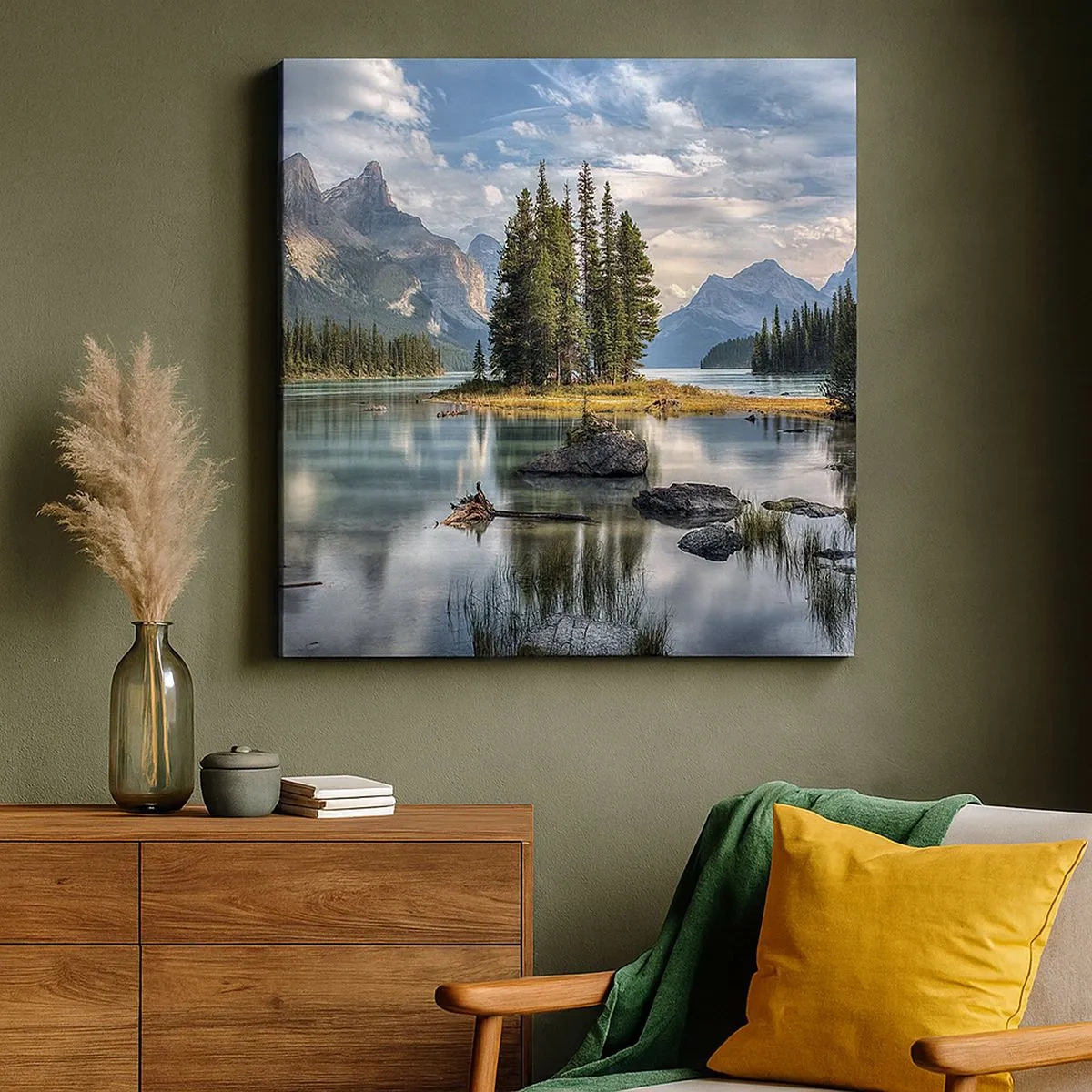 Obraz na płótnie - Nad wodą wielką i czystą… - 30x30 cm