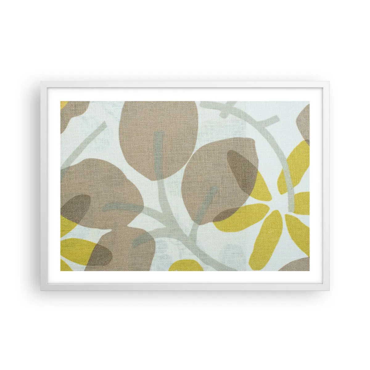 Plakat w białej ramie - Kompozycja w pełnym słońcu - 70x50 cm