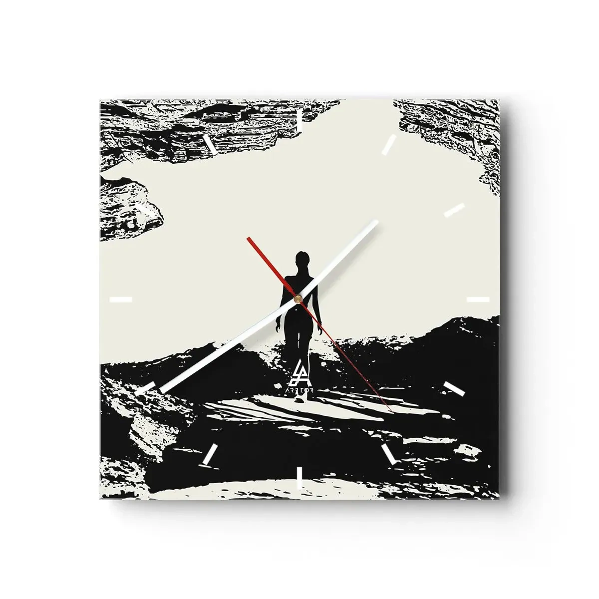 Zegar ścienny - Nowe spojrzenie - 40x40 cm