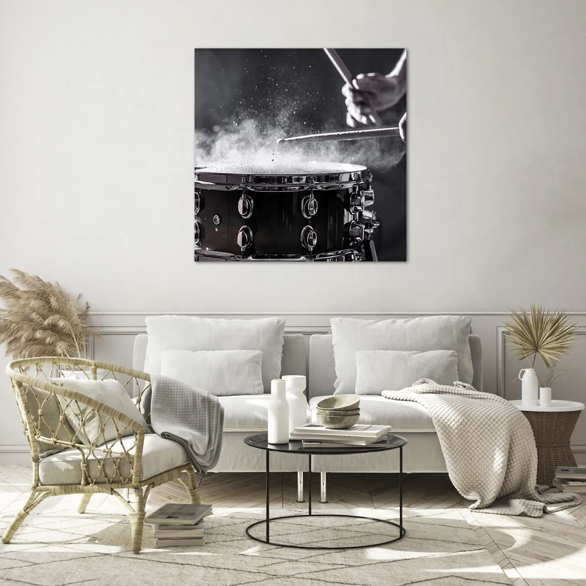 Obraz na szkle - Puls muzyki - 70x70 cm