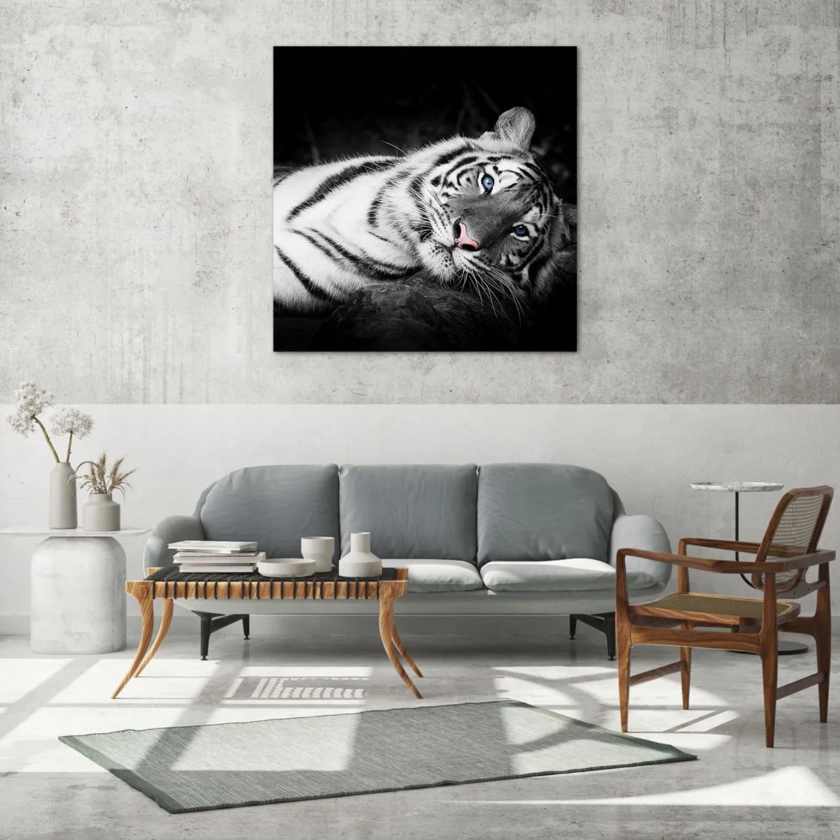 Obraz na szkle - Dzikość i spokój - 70x70 cm