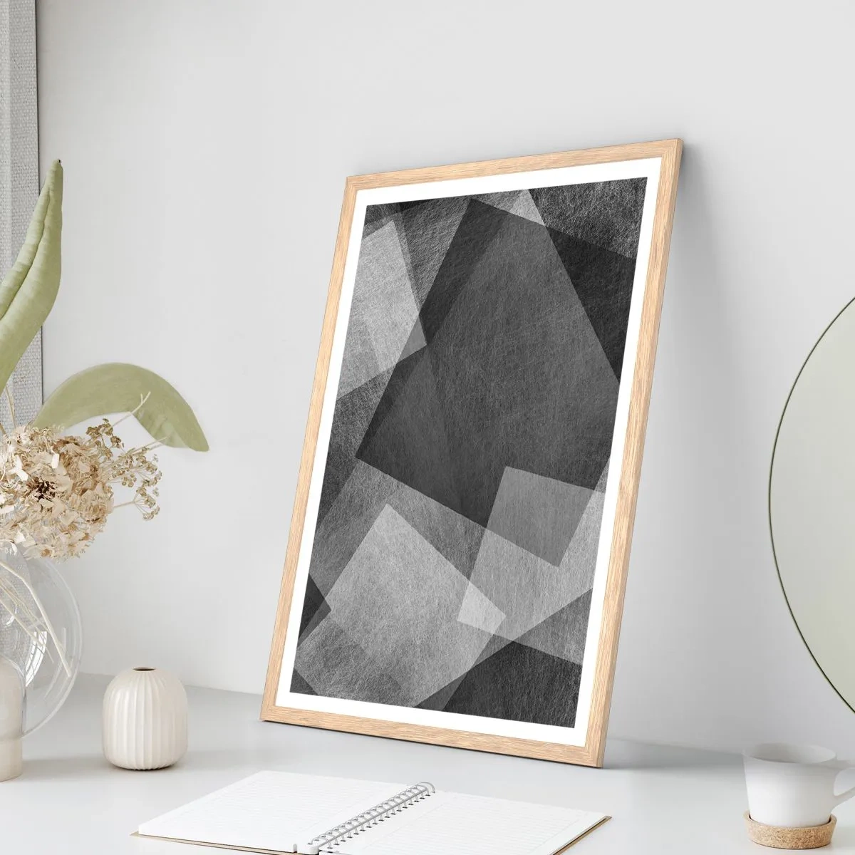 Plakat w ramie jasny dąb - Odwieczny symbol trwałości i porządku - 30x40 cm