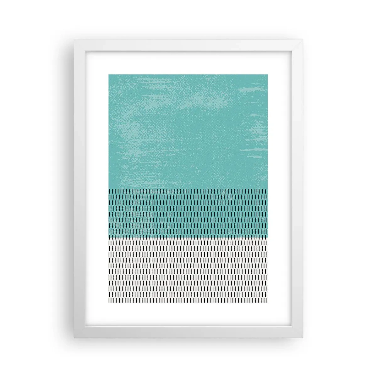 Plakat w białej ramie - Kompozycja zrównoważona - 30x40 cm