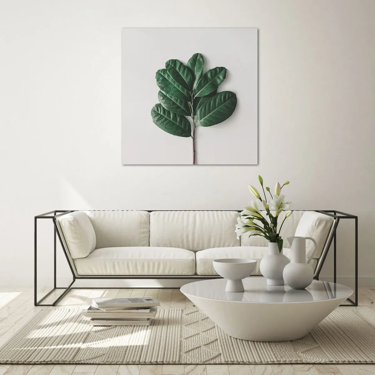 Obraz na szkle - Rysunek samej natury - 40x40 cm