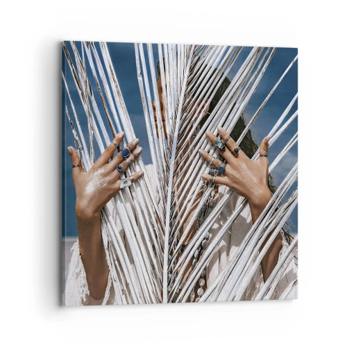 Obraz na płótnie - Dziewczyna szamana? - 70x70 cm