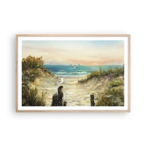 Plakat w ramie jasny dąb - Bezwietrzne zacisze - 91x61 cm