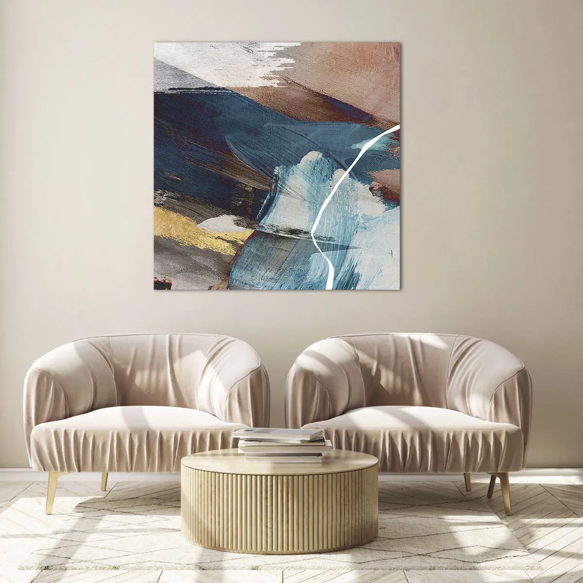 Obraz na szkle - Z rozmachem i energicznie - 60x60 cm