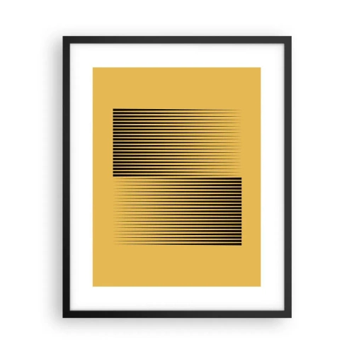 Plakat w czarnej ramie - Kwadratura przeciwieństw - 40x50 cm