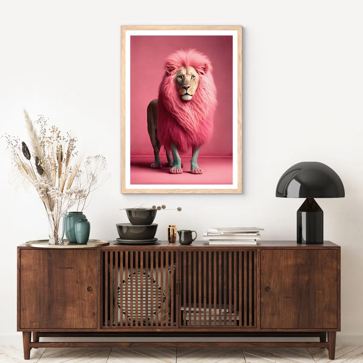 Plakat w ramie jasny dąb - I już się nie boisz - 50x70 cm