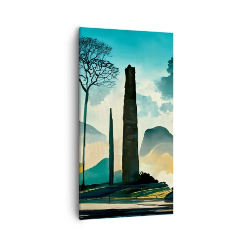Obraz na płótnie - Wciąż wyżej i wyżej - 55x100 cm