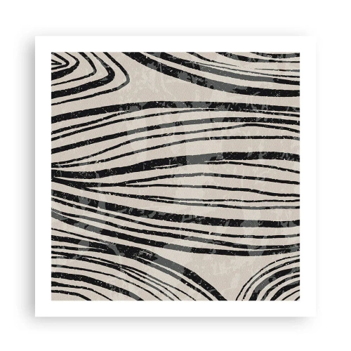 Plakat - Rozlewisko linii - 60x60 cm
