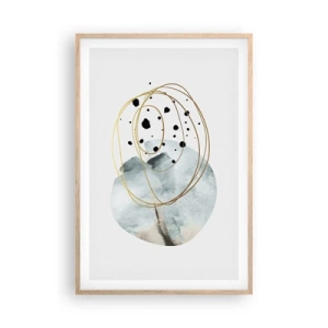 Plakat w ramie jasny dąb - W objęciach przestrzeni - 61x91 cm