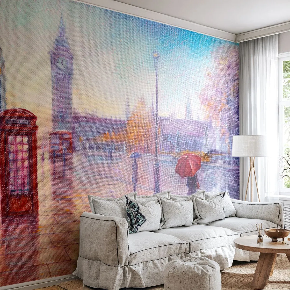 Fototapeta Samoprzylepna Deluxe Sticker - Londyński jesienny dzień - Miasto, Londyn, Architektura - 400x280 cm