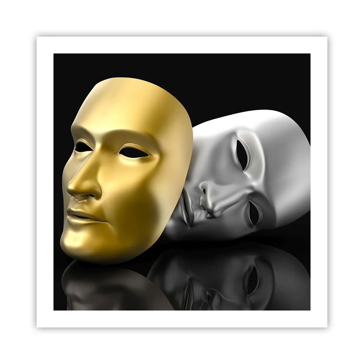 Plakat - Życie to jest teatr - 60x60 cm