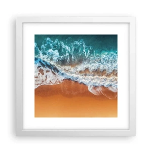 Plakat w białej ramie - Zawsze w parze - 30x30 cm