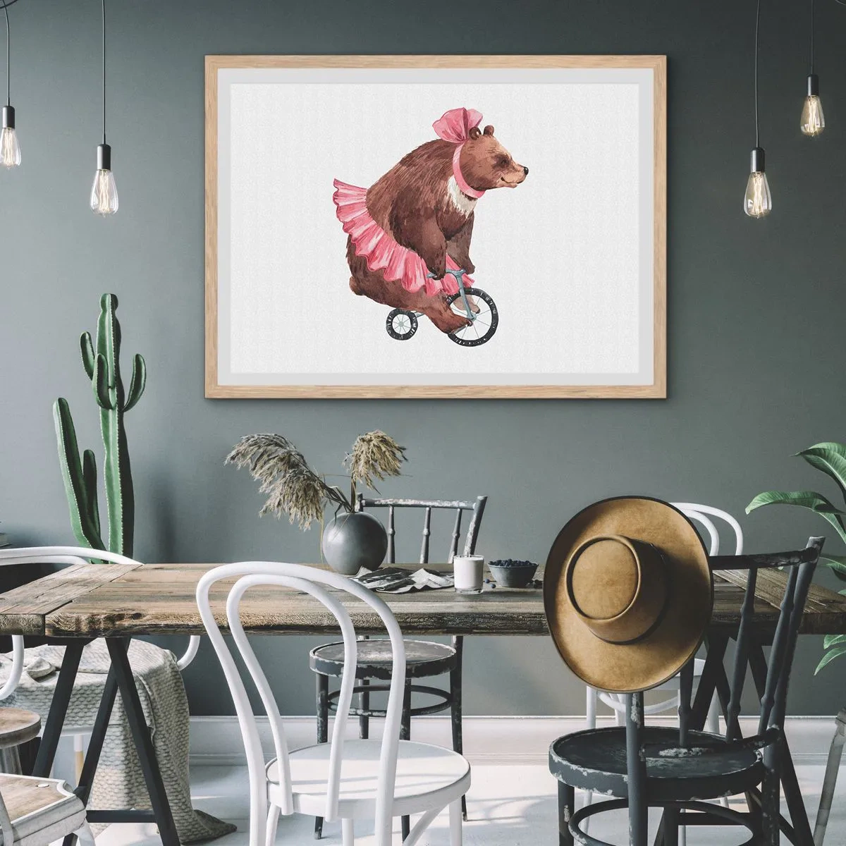 Plakat w ramie jasny dąb - Ale cyrk! - 91x61 cm