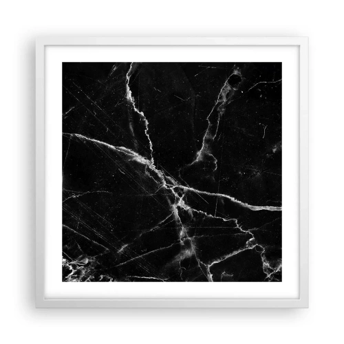 Plakat w białej ramie - Sekretne życie kamienia - 50x50 cm