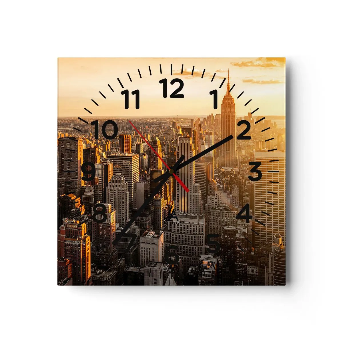 Zegar ścienny - Rosnąc w słońcu - 30x30 cm