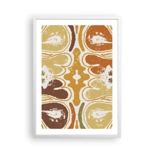 Plakat w białej ramie - Abstrakcja sentymentalna - 50x70 cm