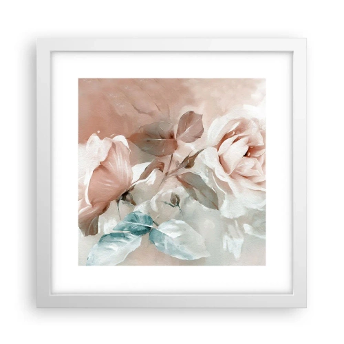 Plakat w białej ramie - Duch romantyzmu - 30x30 cm