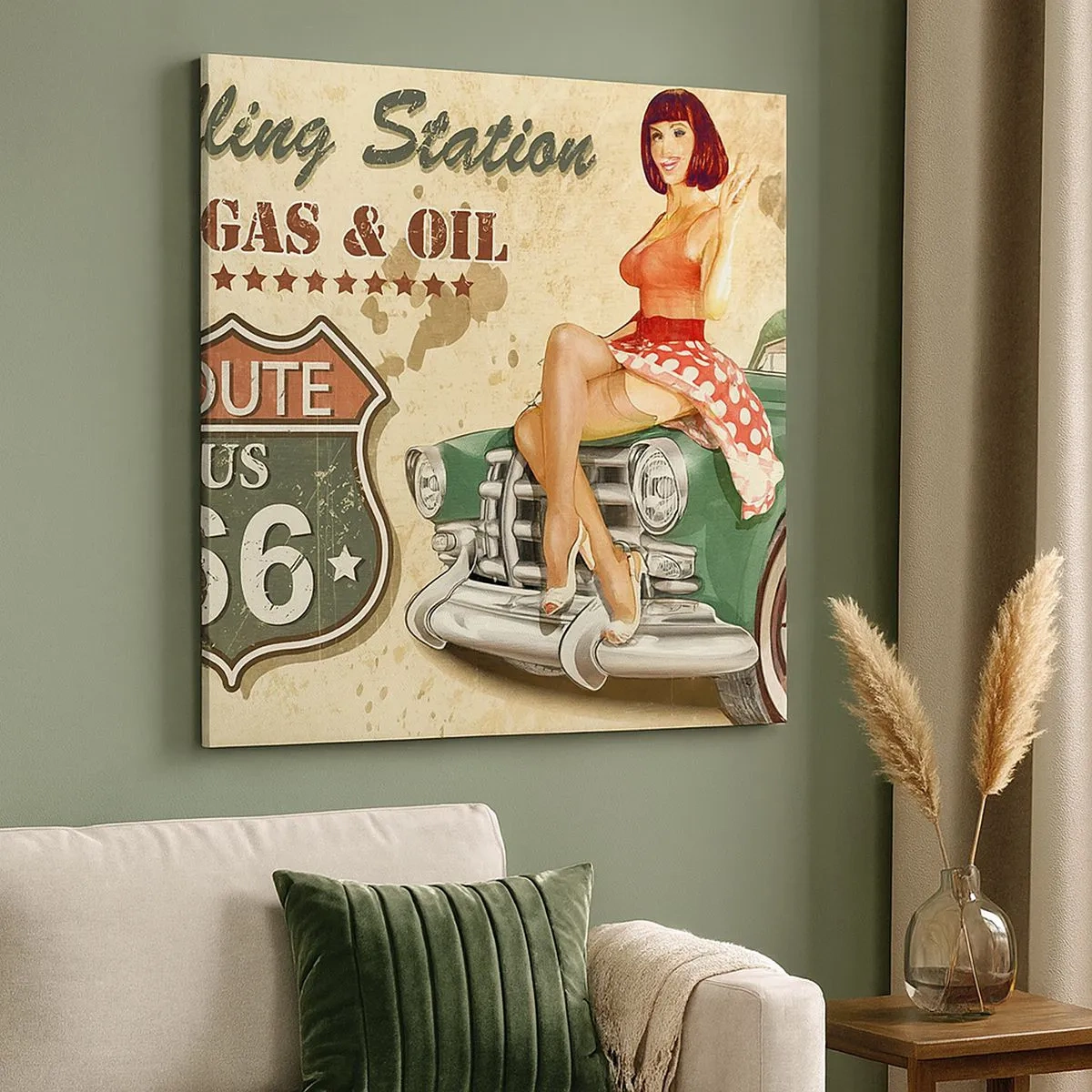 Obraz na płótnie - Wspaniałe lata 40. - 30x30 cm