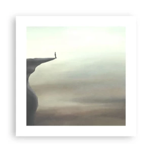 Plakat - Do góry, oczywiście! - 40x40 cm