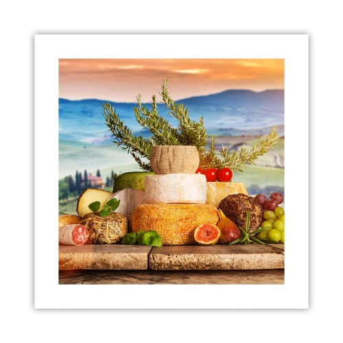 Plakat - Włoska radość życia - 40x40 cm