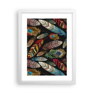 Plakat w białej ramie - Ptasi karnawał - 30x40 cm