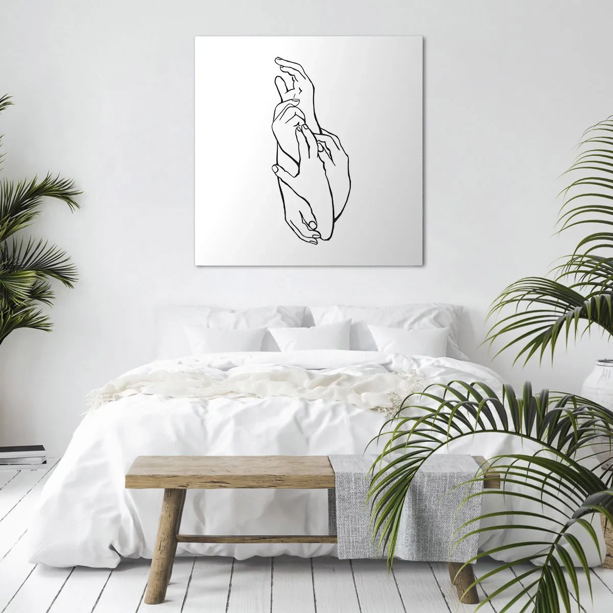 Obraz na płótnie - Dobry dotyk - 70x70 cm