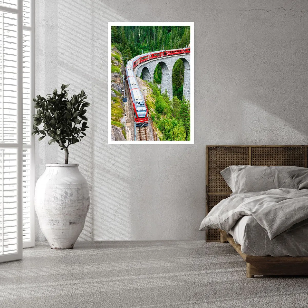 Plakat - Kolej na górskie widoki - 61x91 cm