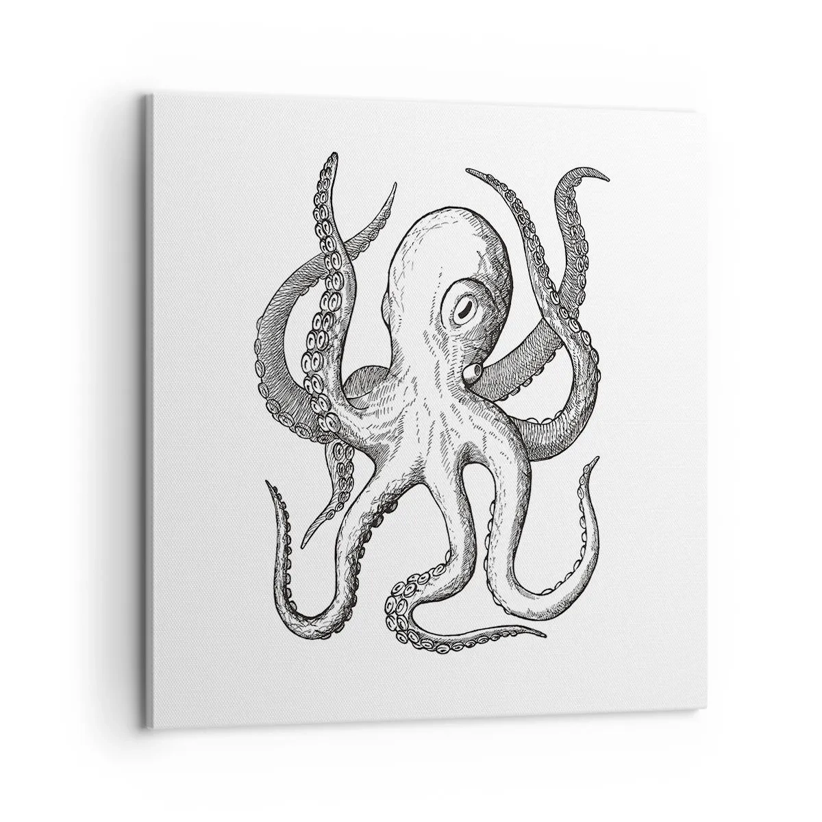 Obraz na płótnie - Tańcząca z falami - 60x60 cm