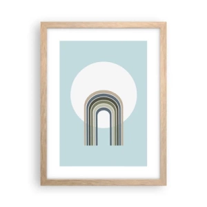 Plakat w ramie jasny dąb - Nieodparte przyciąganie - 30x40 cm