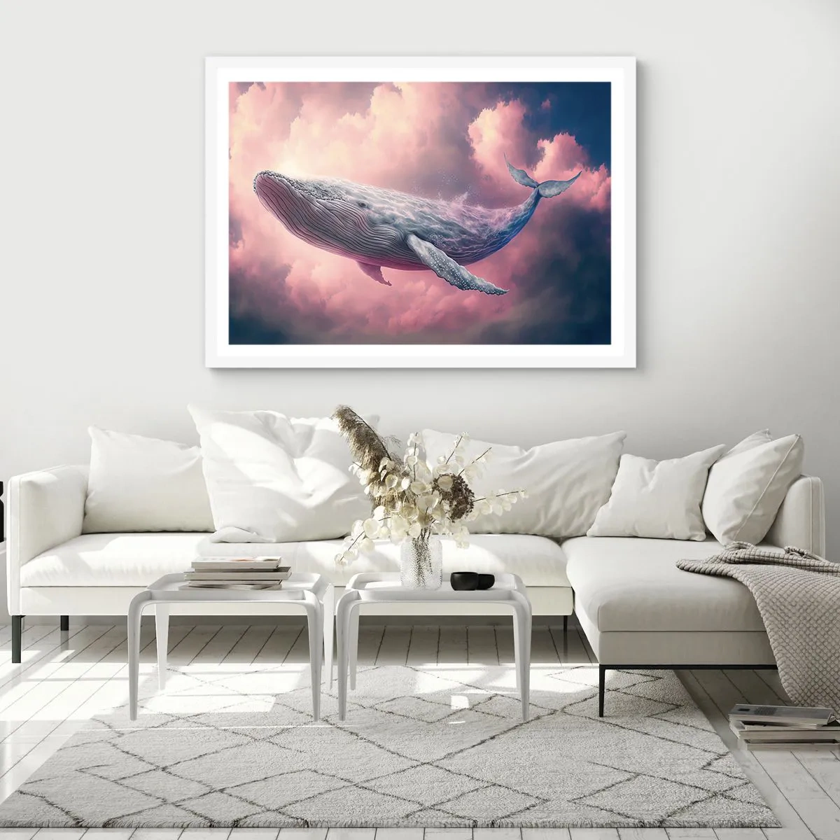 Plakat w białej ramie - Przetrzyj oczy - 70x50 cm