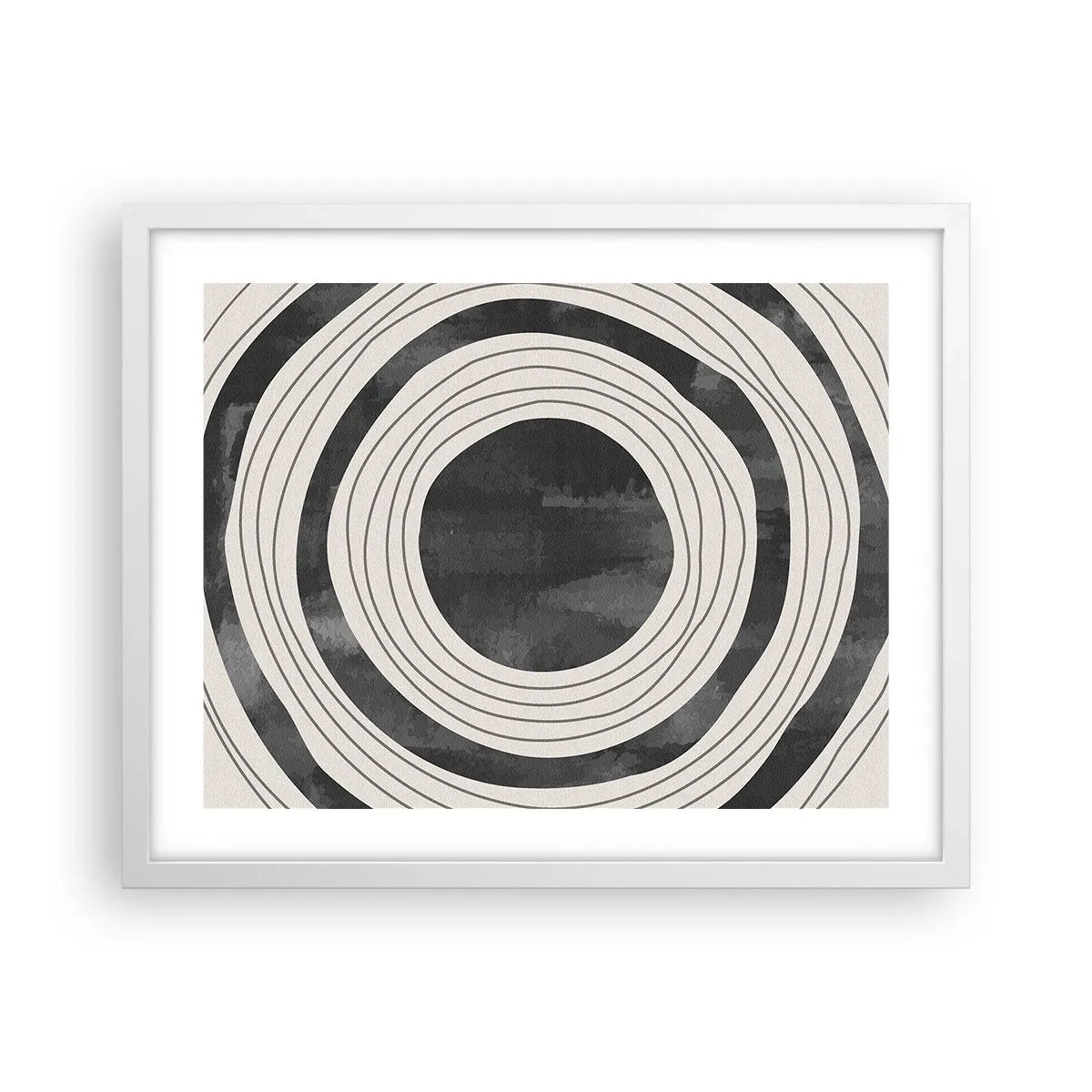 Plakat w białej ramie - W samo sedno - 50x40 cm