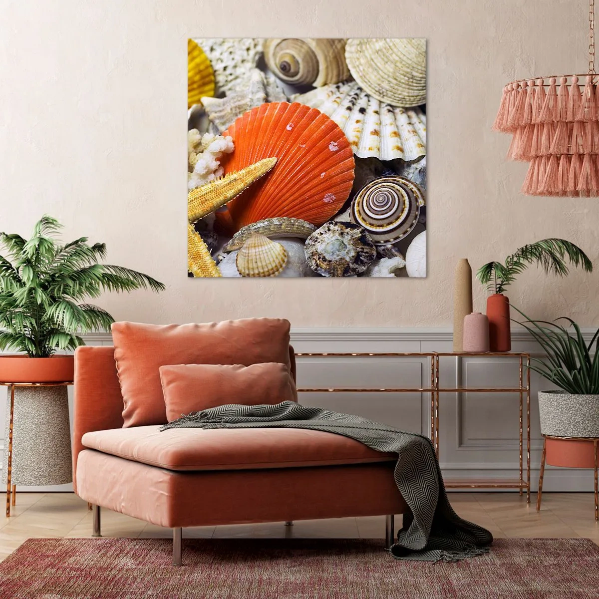 Obraz na płótnie - Skarby oceanu - 40x40 cm