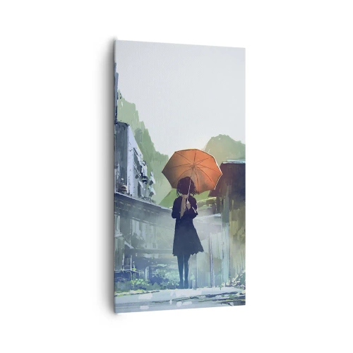 Obraz na płótnie - Ożywczy deszcz - 65x120 cm