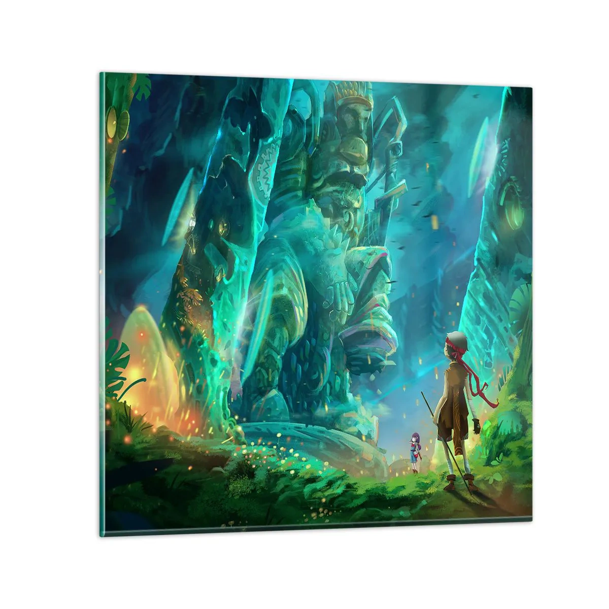 Obraz na szkle - Z wielkiej Księgi Baśni - 40x40 cm