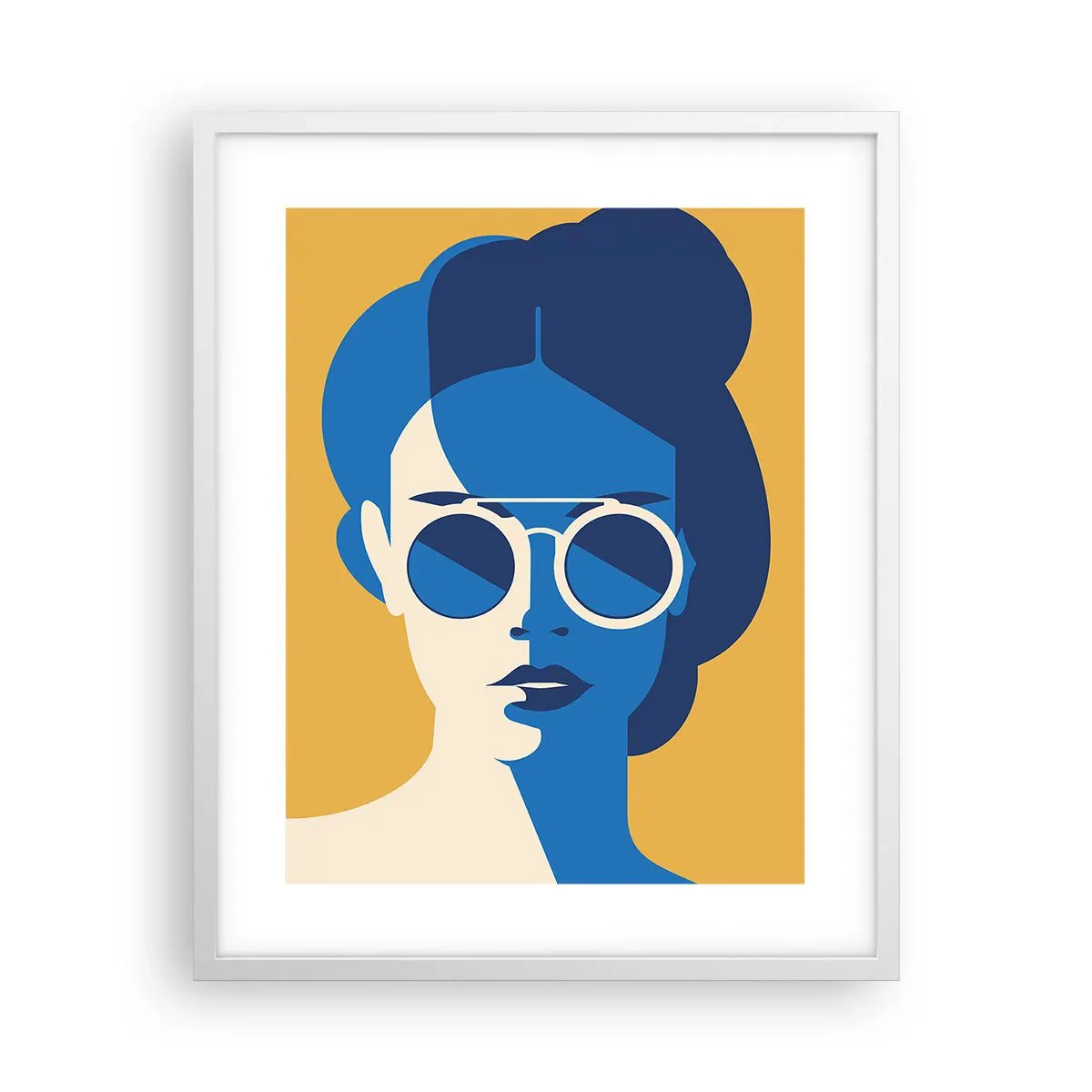 Plakat w białej ramie - Wakacyjny look - 40x50 cm