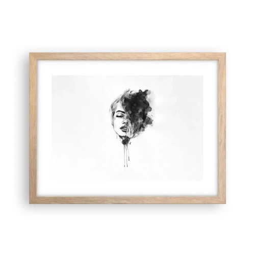 Plakat w ramie jasny dąb - O czym marzy dziewczyna - 40x30 cm