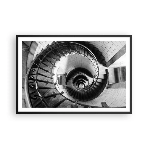 Plakat w czarnej ramie - Wyżej i wyżej - 91x61 cm