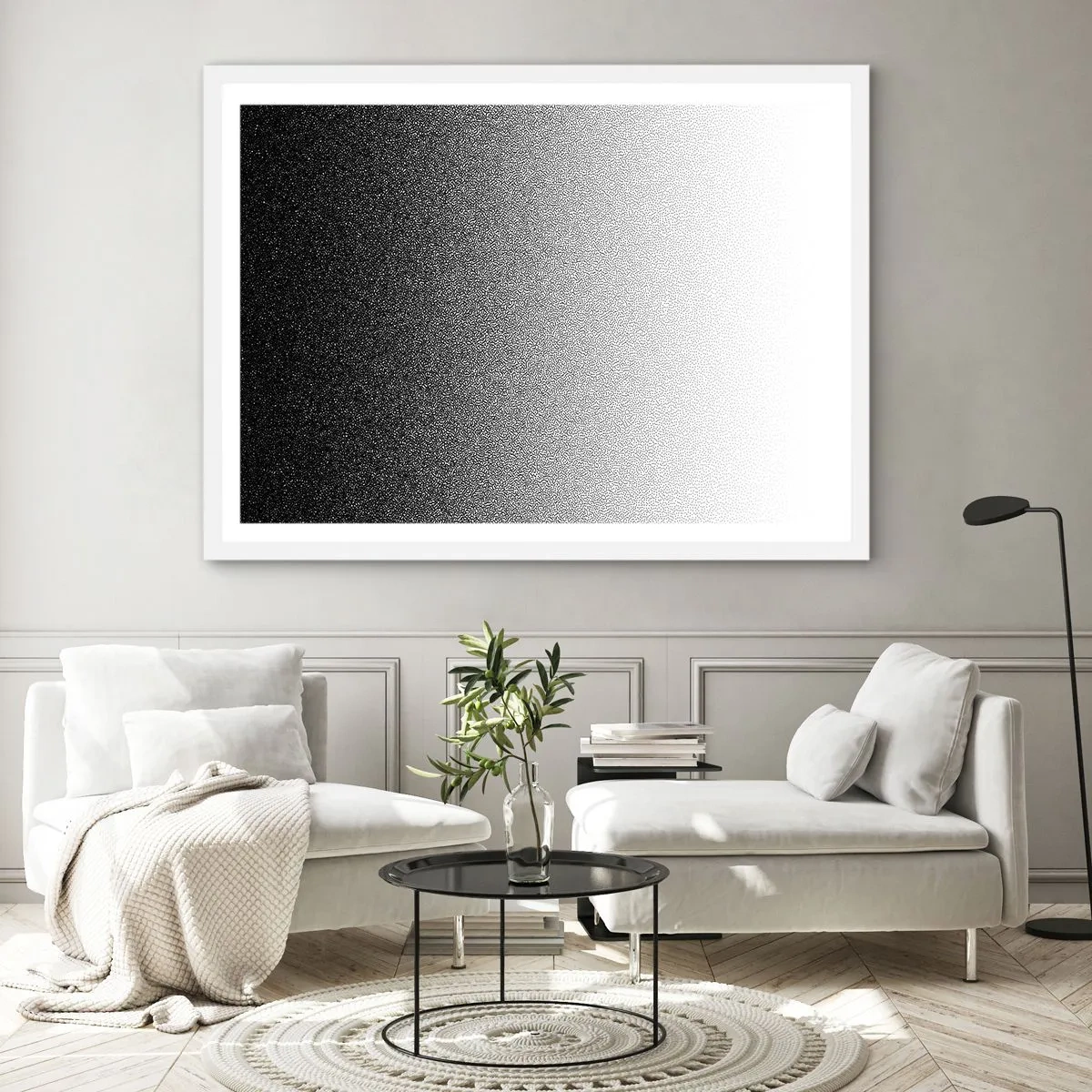 Plakat w białej ramie - W stronę światła - 50x40 cm